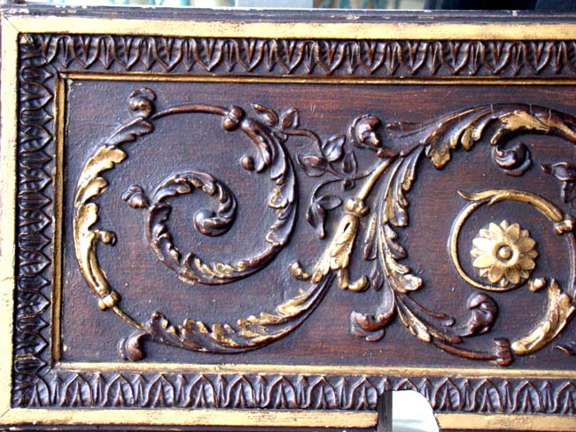 A carved pine panel with gilt highlights in the Italianate style circa 1800 — image 5